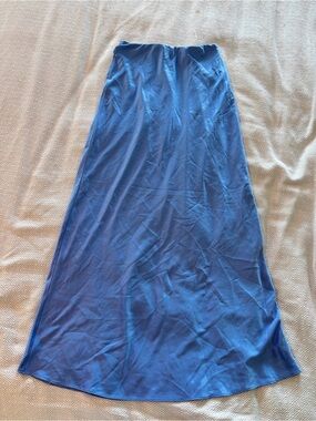 Express Royal Blue Satin Skirt